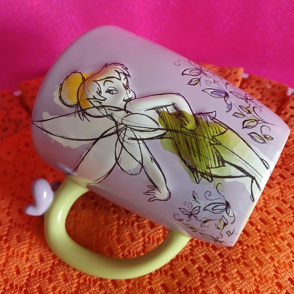🔥NEW Disney Tinker Bell FAIRY CERAMIC Mug & FREE GIFT - Picture 3 of 11